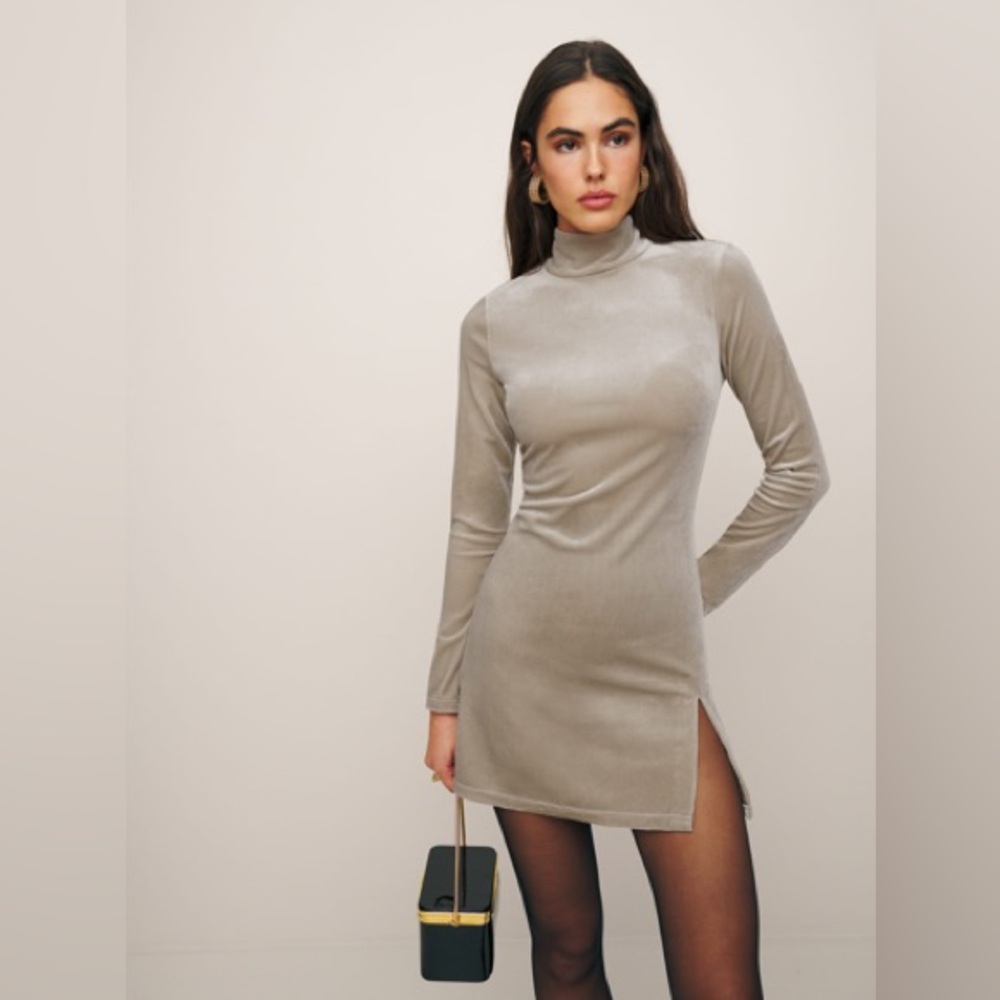 Reformation Velvet Libra Mini Dress